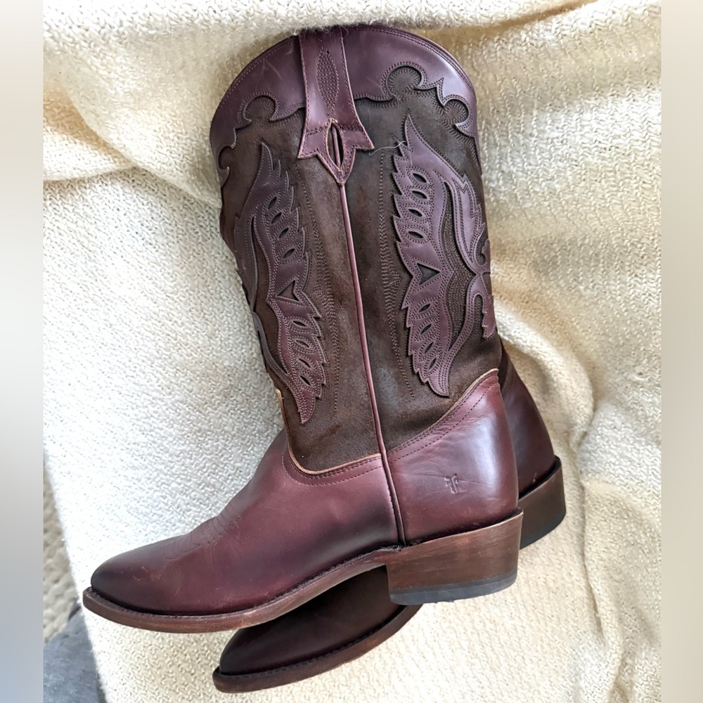 Vintage FRYE Billy Firebird Cowboy Boots Men’s size 9.5 D - Picture 3 of 8